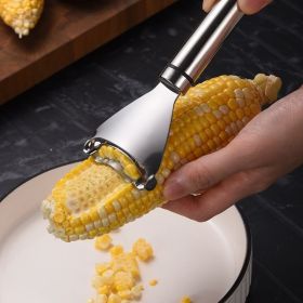1pc Stainless Steel Corn Stripper Corns Threshing Device Easy Peeling Corn Kerneler Peeler Fruit & Vegetable Tools/Corns Strippe 1pc Stainless Steel Corn Stripper Corns Threshing Device Easy Peeling Corn Kerneler Peeler Fruit & Vegetable Tools/Corns Strippe